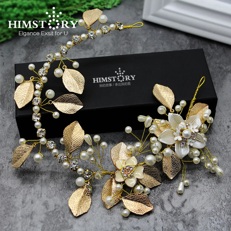 Gorgeous Handmade Gold Floral Headband Pearl Wedding Leaf Hairband Crystal Bridal Hair Tiaras Wedding Headpiece Accessories
Gorgeous Handmade Gold Floral Headband Pearl Wedding Leaf Hairband Crystal Bridal Hair Tiaras Wedding Headpiece Accessories