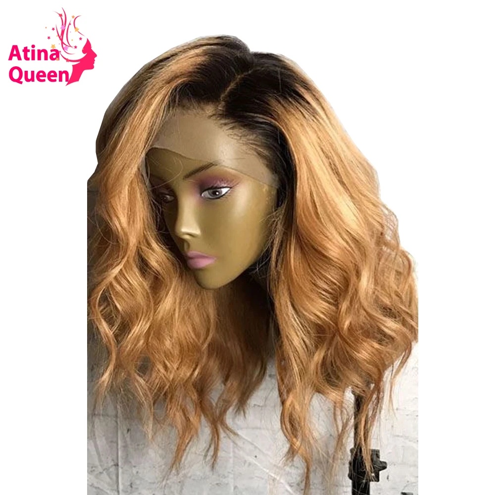 13x6 Deep Part Dark Roots Honey Blonde Short Human Hair Wigs Remy Ombre 1b 27 Lace Front wig Pre Plucked 150 Density Atina Queen
13x6 Deep Part Dark Roots Honey Blonde Short Human Hair Wigs Remy Ombre 1b 27 Lace Front wig Pre Plucked 150 Density Atina Queen