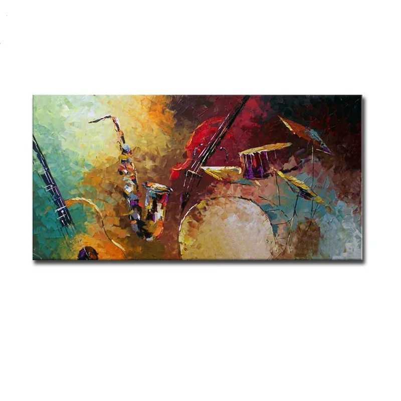 Large Hand Painted Knife Oil Painting Modern Abstract Musical Instruments Canvas Paintings Home Decor Office Wall Art Pictures
Large Hand Painted Knife Oil Painting Modern Abstract Musical Instruments Canvas Paintings Home Decor Office Wall Art Pictures