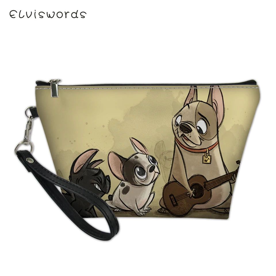 ELVISWORDS Cosmetic Bag Bulldogs Pattern Functional Cartoon Women Leather Travel Make Up Necessaries Fashion Pouch Toiletry Kit
ELVISWORDS Cosmetic Bag Bulldogs Pattern Functional Cartoon Women Leather Travel Make Up Necessaries Fashion Pouch Toiletry Kit