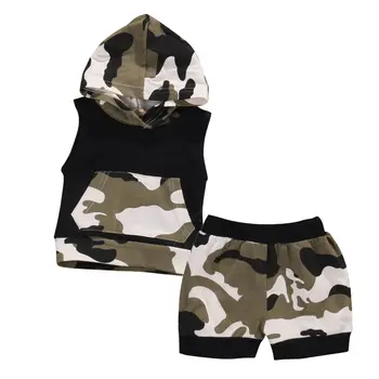 2pcs Newborn Infant Baby Boy Clothes Sleeveless Hooded Vest CamouFlage Top + Ruffle Short Pants Outfits Sets Toddler Boy Sunsuit
2pcs Newborn Infant Baby Boy Clothes Sleeveless Hooded Vest CamouFlage Top + Ruffle Short Pants Outfits Sets Toddler Boy Sunsuit