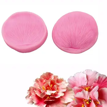 

3D Peony Flower Petals Embossed Silicone Mold Relief Fondant Mould Cake Decorating Tools Chocolate Gumpaste Candy Clay Moulds