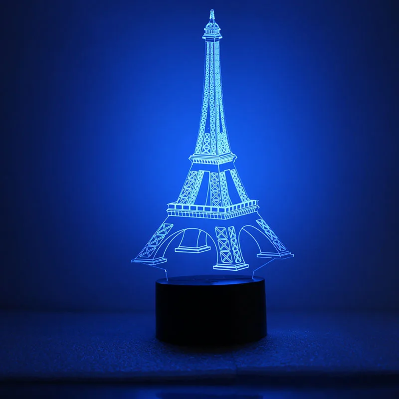 Eiffel Tower LED Night Light Creative 3D Vision LED Night Light Lovers Friends Birthday Gift Valentine's Day Gift Home Lamps
Eiffel Tower LED Night Light Creative 3D Vision LED Night Light Lovers Friends Birthday Gift Valentine's Day Gift Home Lamps