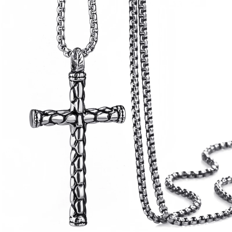Elfasio Men's Cross 316L Stainless Steel Pendant Necklace Chain Jewelry Length 45-90cm
Elfasio Men's Cross 316L Stainless Steel Pendant Necklace Chain Jewelry Length 45-90cm