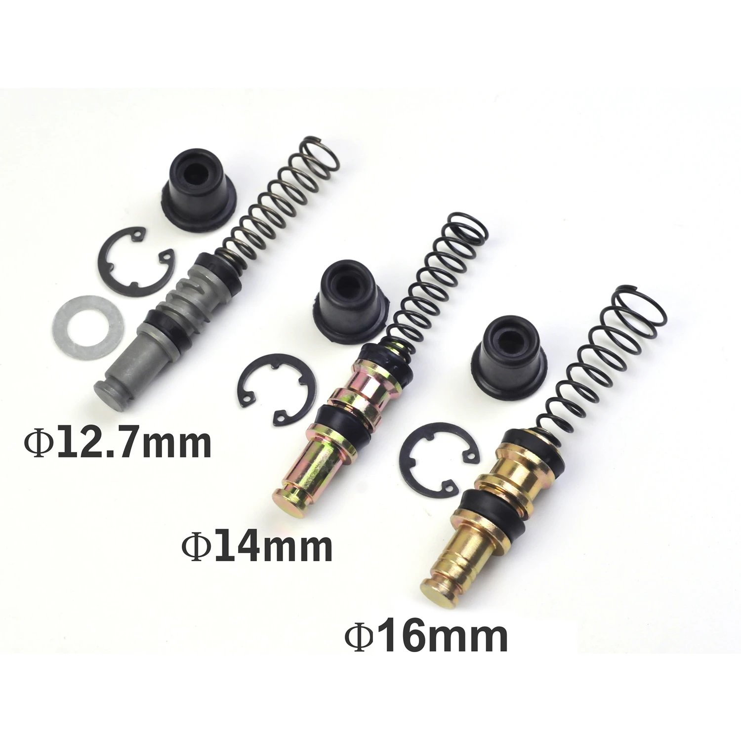 1 Set Motorcycle Clutch Brake Pump 12.7mm 14mm 16mm Piston Plunger Repair Kits Master Cylinder Piston Rigs Repair Accessories
1 Set Motorcycle Clutch Brake Pump 12.7mm 14mm 16mm Piston Plunger Repair Kits Master Cylinder Piston Rigs Repair Accessories