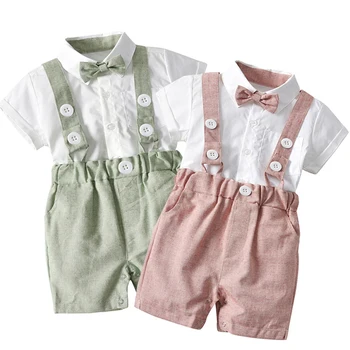 Newborn Baby Boy Summer Formal Clothes Set Bow Wedding Birthday Boys Overall Suit White Romper Shirt Toddler Gentleman Outfit
Newborn Baby Boy Summer Formal Clothes Set Bow Wedding Birthday Boys Overall Suit White Romper Shirt Toddler Gentleman Outfit