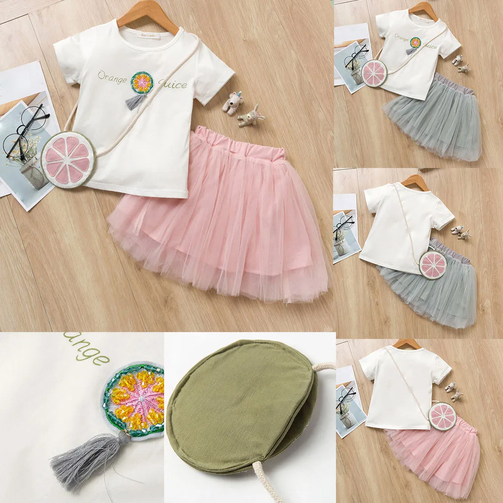 Newest baby suit Toddler Kids Baby Girls Outfits Clothes meisjes kleding miraculous Letter Print T-Shirt+Tulle Skirt+Bag Set
Newest baby suit Toddler Kids Baby Girls Outfits Clothes meisjes kleding miraculous Letter Print T-Shirt+Tulle Skirt+Bag Set