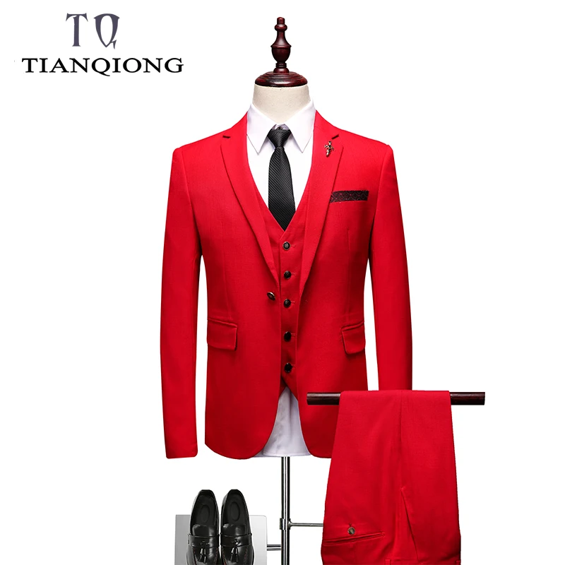 2019 New Fashion Red Mens Suit Groom Suit Wedding Suits for Best Men Slim Fit Gentlemen Tuxedos for Man(Jacket+Vest+Pant)
2019 New Fashion Red Mens Suit Groom Suit Wedding Suits for Best Men Slim Fit Gentlemen Tuxedos for Man(Jacket+Vest+Pant)