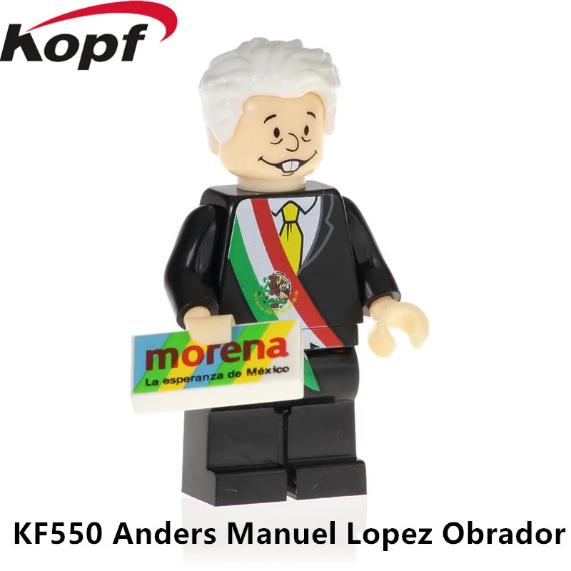 KF550 Super Heroes Building Blocks Figure Anores Manuel Lopez Obrador Tommy Chong Bricks Learning Action Gift For Children Toys
KF550 Super Heroes Building Blocks Figure Anores Manuel Lopez Obrador Tommy Chong Bricks Learning Action Gift For Children Toys