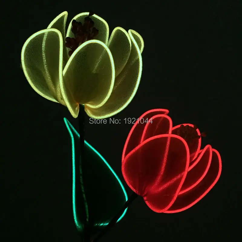 2017 New type Glowing Flower Room Decoration 3V Steady on Handmade led el flower Neon glow light Wedding supplies
2017 New type Glowing Flower Room Decoration 3V Steady on Handmade led el flower Neon glow light Wedding supplies