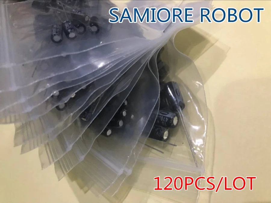 120pcs 12 value kit 1uF-470uF Electrolytic Capacitor assortment set pack 1UF 2.2UF 3.3UF 4.7UF 10UF 22UF 33UF 47UF 100UF 220UF
120pcs 12 value kit 1uF-470uF Electrolytic Capacitor assortment set pack 1UF 2.2UF 3.3UF 4.7UF 10UF 22UF 33UF 47UF 100UF 220UF