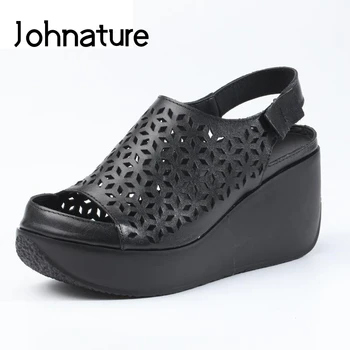 Johnature 2020 New Summer Genuine Leather Casual Retro Hook & Loop Ankle-wrap Platform Sandals Fashion Women Shoes
Johnature 2020 New Summer Genuine Leather Casual Retro Hook & Loop Ankle-wrap Platform Sandals Fashion Women Shoes