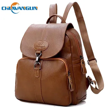 Chuwanglin College style leather backpack fashion backpack women bookbag Simple casual school bags feminina mochila P61301
Chuwanglin College style leather backpack fashion backpack women bookbag Simple casual school bags feminina mochila P61301