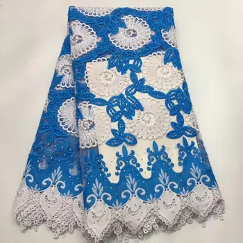2018 Nigerian Lace Latest African Lace 2018 Bridal Lace Fabric Blue White African High Quality Rhinestones Lace Fabric 5Yards/PC
2018 Nigerian Lace Latest African Lace 2018 Bridal Lace Fabric Blue White African High Quality Rhinestones Lace Fabric 5Yards/PC