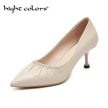 Woman Shoes Spring Autumn Leather Round Heels Women Pumps Women Office Shoes Women's Footwear Slip On High Heels Wedding Shoes
Woman Shoes Spring Autumn Leather Round Heels Women Pumps Women Office Shoes Women's Footwear Slip On High Heels Wedding Shoes