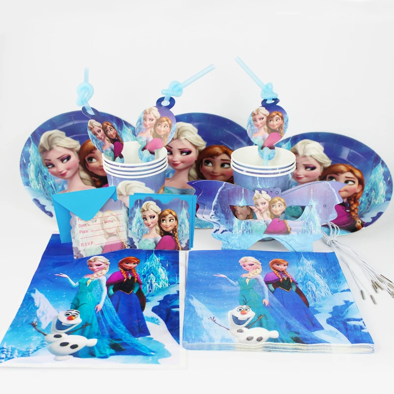 92pc Anna Elsa Cartoon movie kids happy birthday party decoration plate cup straw napkins loot bags for 12 people party supplie
92pc Anna Elsa Cartoon movie kids happy birthday party decoration plate cup straw napkins loot bags for 12 people party supplie