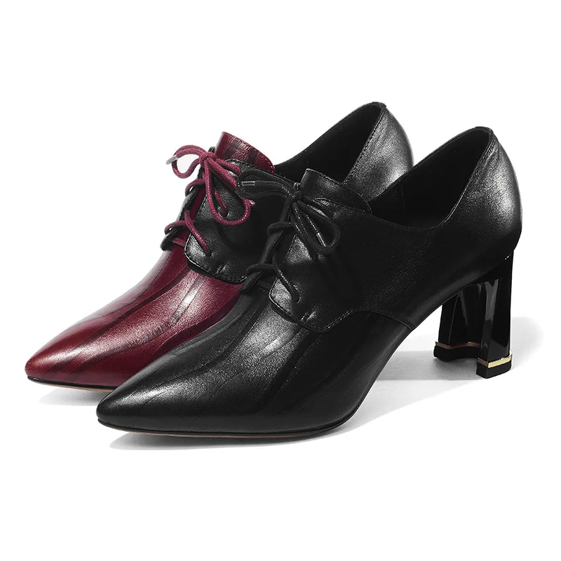 2019 Famous brand natural top layer cowhide with women's single shoes fashion pointed with high heel leather shoes women 
2019 Famous brand natural top layer cowhide with women's single shoes fashion pointed with high heel leather shoes women