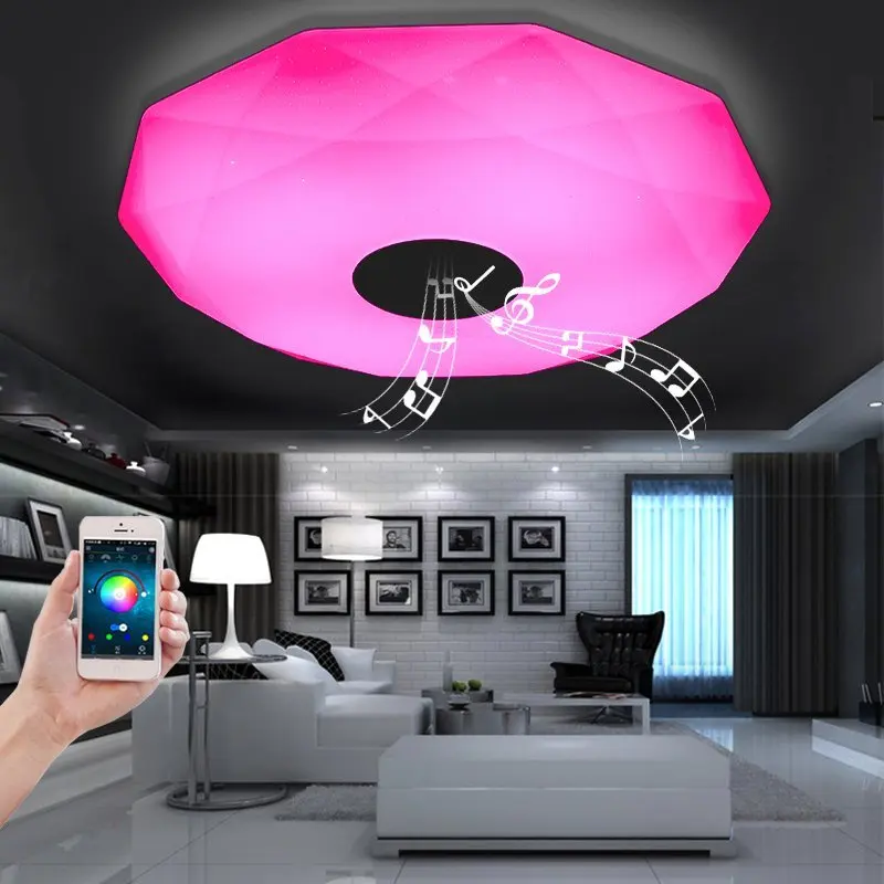 APP Music Ceiling Lights Led Lamps Dia 40/50cm Aluminum Acryl Remote Control High Brightness 220V RGB Dimming 36W lamparas
APP Music Ceiling Lights Led Lamps Dia 40/50cm Aluminum Acryl Remote Control High Brightness 220V RGB Dimming 36W lamparas