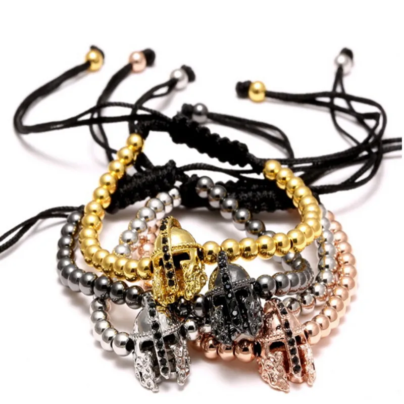 Nine forever beads bracelet men jewelry Cubic Zirconia Knight Helmet braiding charm bracelets & bangles pulseira masculina
Nine forever beads bracelet men jewelry Cubic Zirconia Knight Helmet braiding charm bracelets & bangles pulseira masculina