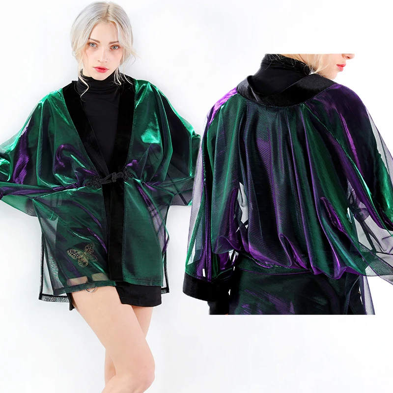 Women Mesh Thin Jacket Kimono Summer Jackets Batwing Sleeve Single Button Sun-proof Ladies Sun Protective Outerwear Rash Guards
Women Mesh Thin Jacket Kimono Summer Jackets Batwing Sleeve Single Button Sun-proof Ladies Sun Protective Outerwear Rash Guards