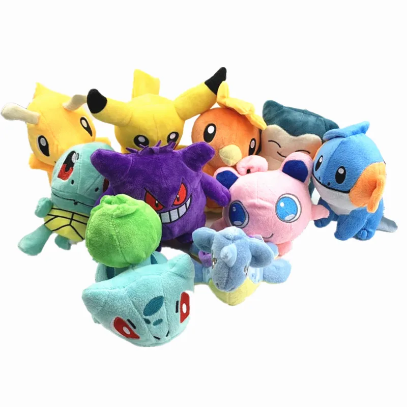 Plush Toy 12-18cm Peluche Pikachu Bulbasaur Charmander Squirtle Jiggly Snorlax Cute Soft Stuffed Dolls For Kids Christmas Gift
Plush Toy 12-18cm Peluche Pikachu Bulbasaur Charmander Squirtle Jiggly Snorlax Cute Soft Stuffed Dolls For Kids Christmas Gift