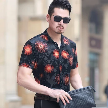 KUYOMENS silk cotton soft comfortable boutique luxury men short sleeve shirt Summer 2018 smart casual fashion shirts
KUYOMENS silk cotton soft comfortable boutique luxury men short sleeve shirt Summer 2018 smart casual fashion shirts