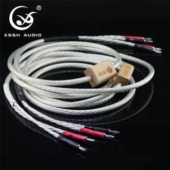 1 pair 2.5 meters Second-Hand XSSH audio Hi-end 2.5m White Silver 16AWG x 8 core Speaker Cable Banana Plug Cord Line Wire
1 pair 2.5 meters Second-Hand XSSH audio Hi-end 2.5m White Silver 16AWG x 8 core Speaker Cable Banana Plug Cord Line Wire