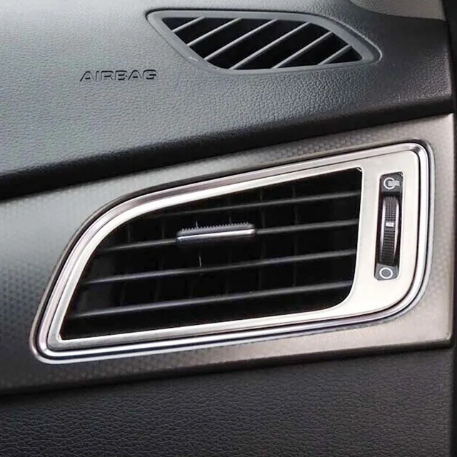 ABS Chrome For 2015 2016 2017 Hyundai Sonata car styling auto accessories Car Air Condition outlet Vent frame Cover Trim
ABS Chrome For 2015 2016 2017 Hyundai Sonata car styling auto accessories Car Air Condition outlet Vent frame Cover Trim