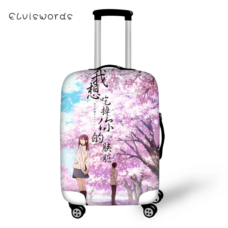 ELVISWORDS Protective Suitcase Cover I Want to Eat Your Pancreas Elastic Dust-proof Luggage Cover Waterproof Luggage Accessories
ELVISWORDS Protective Suitcase Cover I Want to Eat Your Pancreas Elastic Dust-proof Luggage Cover Waterproof Luggage Accessories