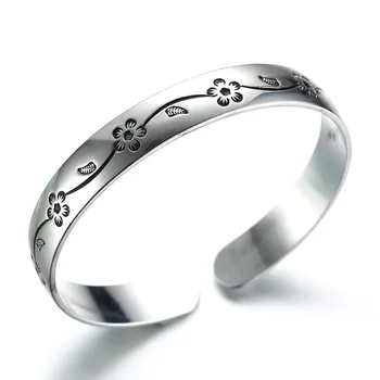 100% 925 sterling silver fashion flower design ladies'bangles for women wholesale jewelry Christmas gift drop shipping cheap
100% 925 sterling silver fashion flower design ladies'bangles for women wholesale jewelry Christmas gift drop shipping cheap