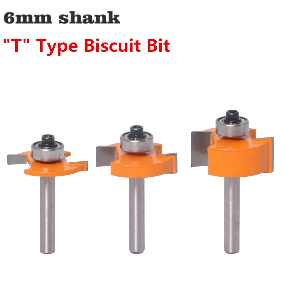 1PC 6mm Shank "T" Type Slot Milling Cutters Bit With Bearing C3 Carbide Slotting/Jointing Router Bit Cutter Tool For WoodWorking
1PC 6mm Shank "T" Type Slot Milling Cutters Bit With Bearing C3 Carbide Slotting/Jointing Router Bit Cutter Tool For WoodWorking
