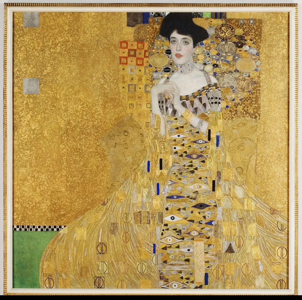 Portrait of in golden woman Gustav Klimt abstract oil painting good for bedroom decoration
Portrait of in golden woman Gustav Klimt abstract oil painting good for bedroom decoration