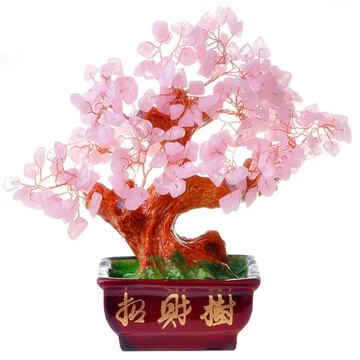 Natural powder crystal furnishings powder crystal lucky tree lucky crystal tree furnishings
Natural powder crystal furnishings powder crystal lucky tree lucky crystal tree furnishings