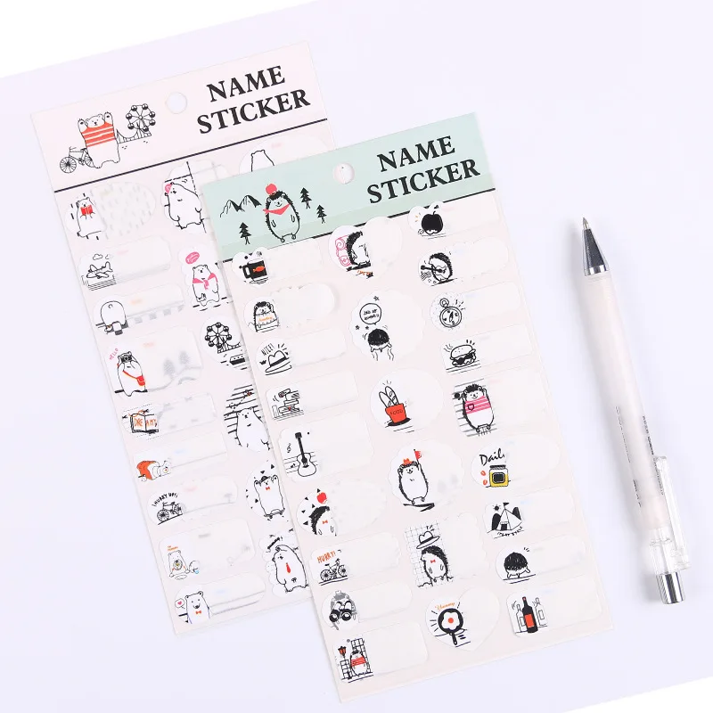 4pcs/lot Cartoon kindergarten Handwritten name posted stickers Decorative Stickers Waterproof name paste School student supplies
4pcs/lot Cartoon kindergarten Handwritten name posted stickers Decorative Stickers Waterproof name paste School student supplies