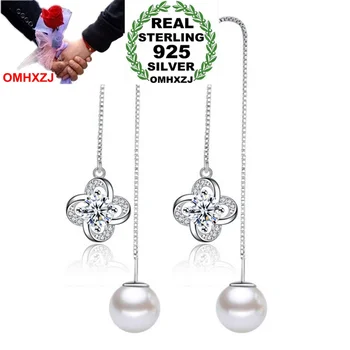 OMHXZJ Wholesale Fashion Eternal flowers kpop 925 Sterling Silver Tassel pendant drop Long Ear Line Earrings For woman YS164
OMHXZJ Wholesale Fashion Eternal flowers kpop 925 Sterling Silver Tassel pendant drop Long Ear Line Earrings For woman YS164