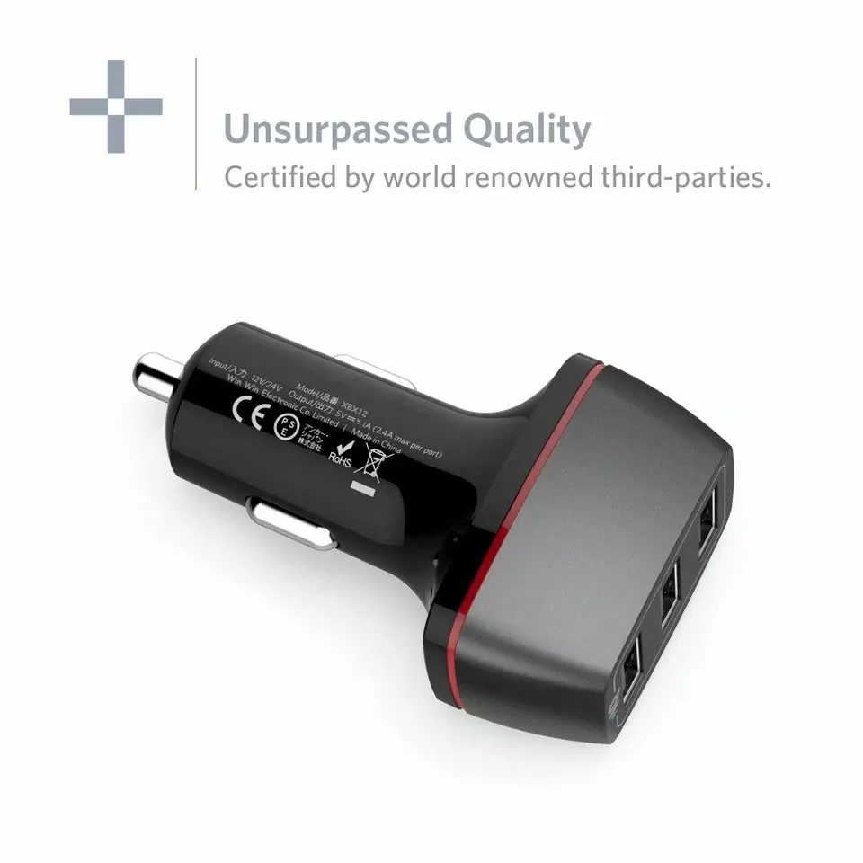 5V 5.1A Triple Three 3 Ports Universal USB Car Charger For iPhone iPad Air 21W usb car charger | Электроника