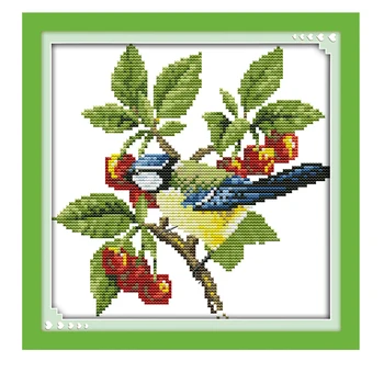 Joy Sunday crossstitch kits The bird with fruit animal DMC14CT 11CTcottonfabric baby room home decoration painting wholesale
Joy Sunday crossstitch kits The bird with fruit animal DMC14CT 11CTcottonfabric baby room home decoration painting wholesale