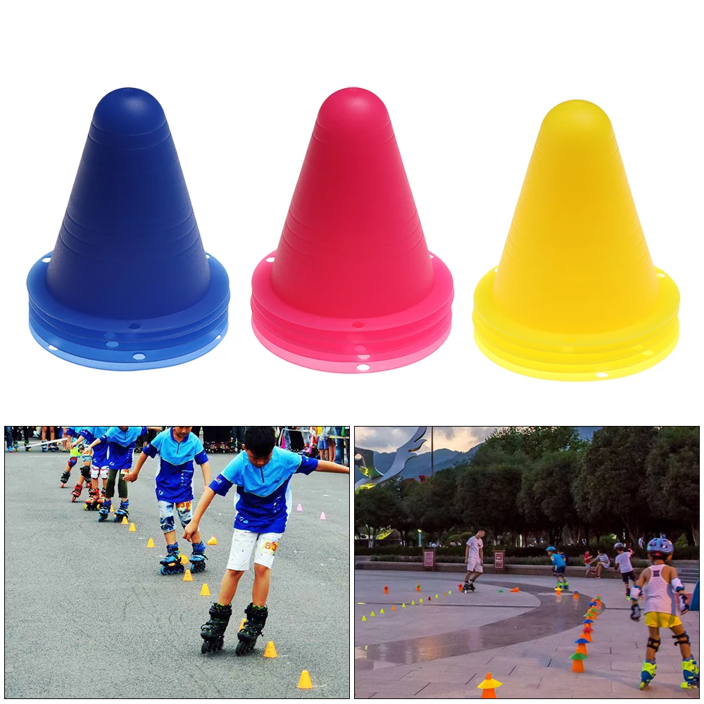 10 PCs 8cm Plastic Skate Marker Cones Football Soccer Rollers Training Equipment Marking Cup Roadblock Accessories 5 colors
10 PCs 8cm Plastic Skate Marker Cones Football Soccer Rollers Training Equipment Marking Cup Roadblock Accessories 5 colors
