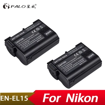 Palo 2Pcs 2500mAh EN-EL15 ENEL15 EN EL15 decoded Camera Battery For Nikon DSLR D600 D610 D800 D800E D810 D7000 D7100 D7200
Palo 2Pcs 2500mAh EN-EL15 ENEL15 EN EL15 decoded Camera Battery For Nikon DSLR D600 D610 D800 D800E D810 D7000 D7100 D7200