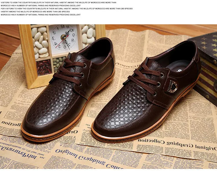 Kaaum New Men's Comfortable Leather Casual Shoes