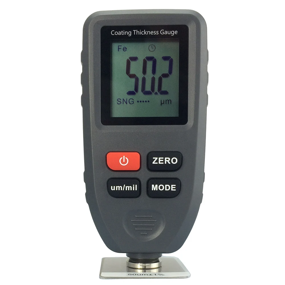 TC100 Digital Display Auto Coating Thickness Width Measuring Instruments Gauge Tester 0~1300um mil Paint Metal Meter CNC | Инструменты