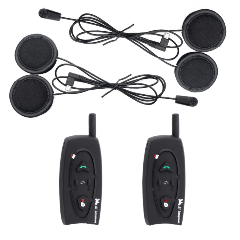 2 PCS V2 Motorcycle Helmet Bluetooth Intercom Headset 2 Riders Motorbike BT Interphone Headsets With Soft Earphone
2 PCS V2 Motorcycle Helmet Bluetooth Intercom Headset 2 Riders Motorbike BT Interphone Headsets With Soft Earphone
