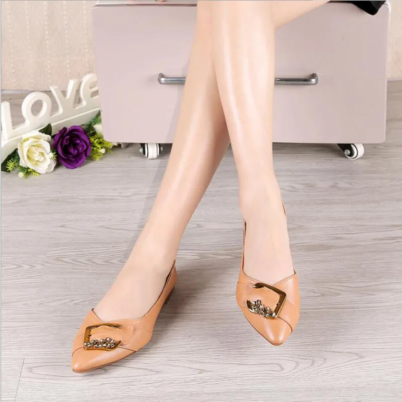 Women Ballet Flats Shoes Genuine Leather Slip on ladies Shallow Moccasins Casual Shoes Female Summer Loafer Shoes Women
Women Ballet Flats Shoes Genuine Leather Slip on ladies Shallow Moccasins Casual Shoes Female Summer Loafer Shoes Women