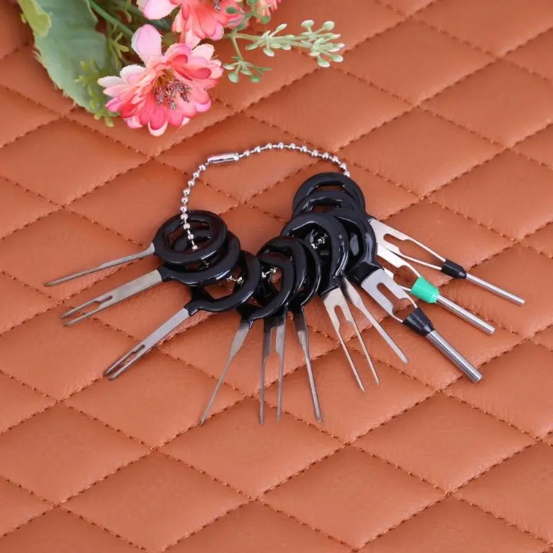11pcs Car Plug Pin Needle Remove Tool Auto Car Plug Terminal Extractor Pick Connector Crimp Pin Needle Tool Back Needle Set
11pcs Car Plug Pin Needle Remove Tool Auto Car Plug Terminal Extractor Pick Connector Crimp Pin Needle Tool Back Needle Set