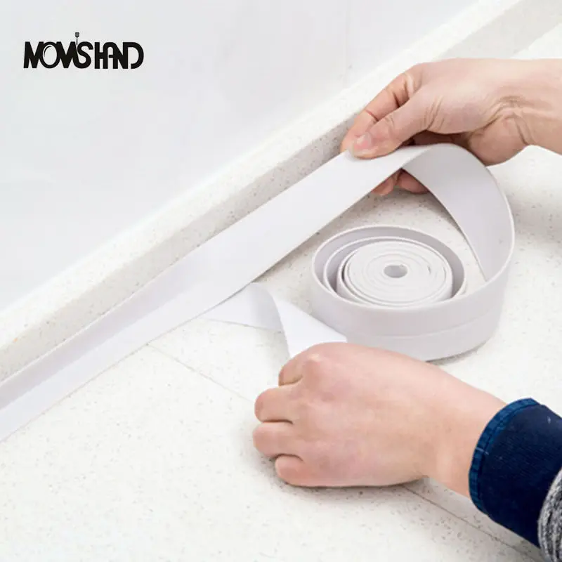 MOM'S HAND 3.8cmx320cm Self Adhesive Waterproof Anti-moisture Bathroom PVC Sticker Kitchen Waterproof Stickers
MOM'S HAND 3.8cmx320cm Self Adhesive Waterproof Anti-moisture Bathroom PVC Sticker Kitchen Waterproof Stickers