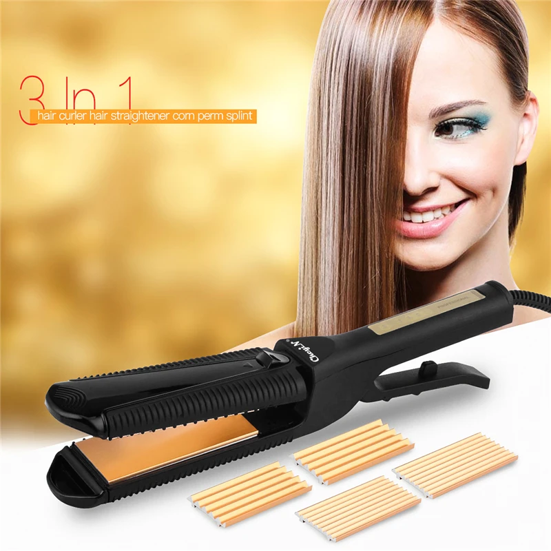 CkeyiN Multi-functional Ceramic Hair Waver Fast Hair Straightener Corn Wave Plate Hair Straightening Iron Hair Styling Tool
CkeyiN Multi-functional Ceramic Hair Waver Fast Hair Straightener Corn Wave Plate Hair Straightening Iron Hair Styling Tool