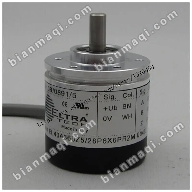 Meaning Seoul record stock EL42A1000Z5 / 28P6X6PR8 1000 line incremental encoder shaft diameter 6mm
Meaning Seoul record stock EL42A1000Z5 / 28P6X6PR8 1000 line incremental encoder shaft diameter 6mm