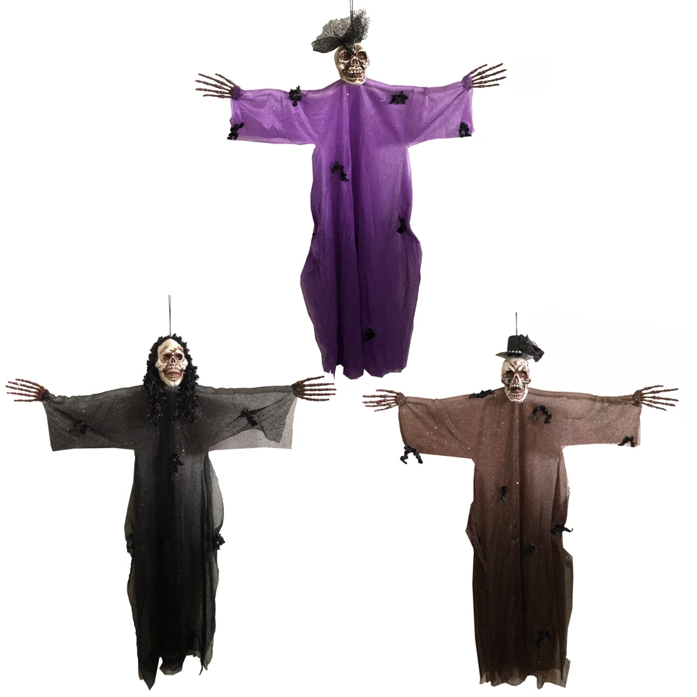 60cm Tall Halloween Hanging Small Bride Groom and Skull Hanging Reaper for Halloween Props
60cm Tall Halloween Hanging Small Bride Groom and Skull Hanging Reaper for Halloween Props