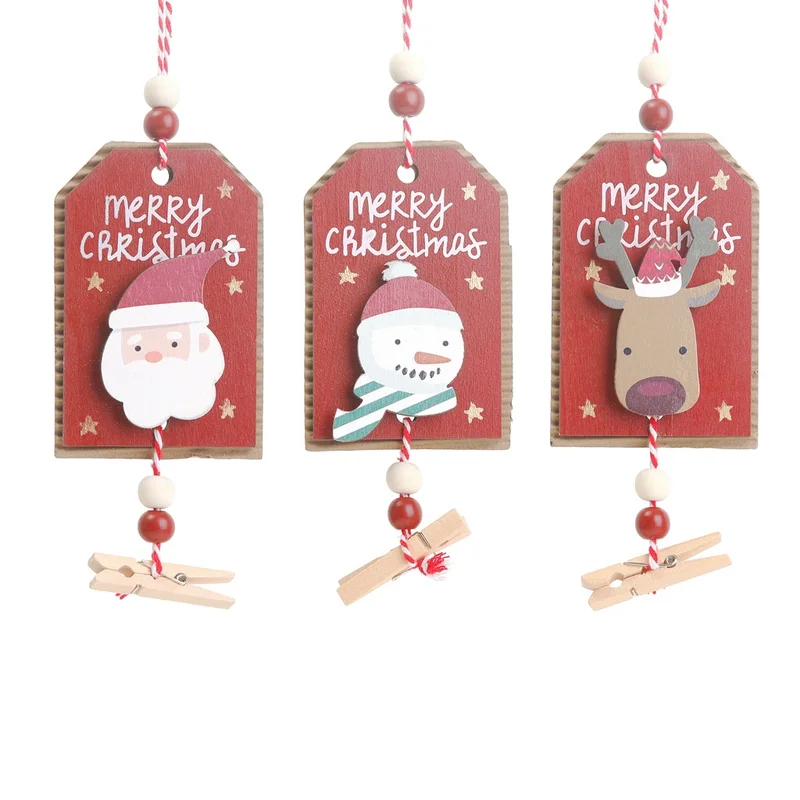 Creative Painted Wooden Sign Christmas Tree Ornaments Santa Clause Reindeer Hanging Pendants Christmas Decorations Postcard Clip
Creative Painted Wooden Sign Christmas Tree Ornaments Santa Clause Reindeer Hanging Pendants Christmas Decorations Postcard Clip