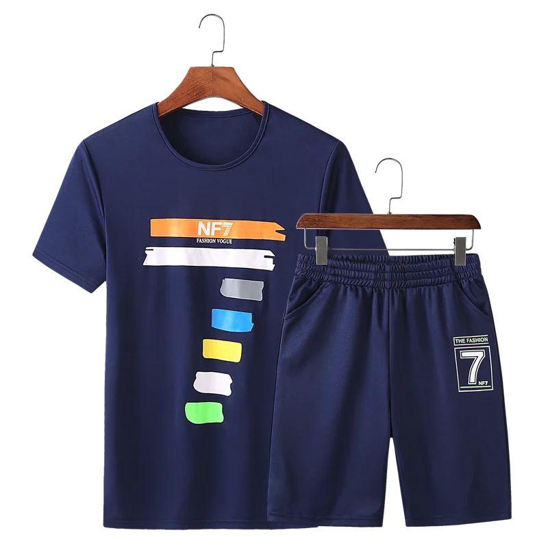 2pieces/sets Tracksuit Men Sweat Suits Set 2019 Summer O-Neck Tshirts and Polyester Shorts Casual Sets Clothes for Men Plus Size
2pieces/sets Tracksuit Men Sweat Suits Set 2019 Summer O-Neck Tshirts and Polyester Shorts Casual Sets Clothes for Men Plus Size
